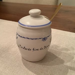 French Porcelain Revol mustard pot